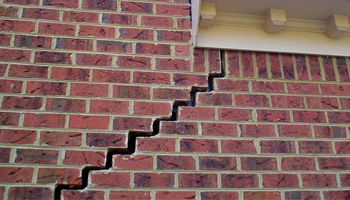 stair-step cracks in outside walls